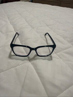 Gently used black frame Warby Parker “Hugh’s”